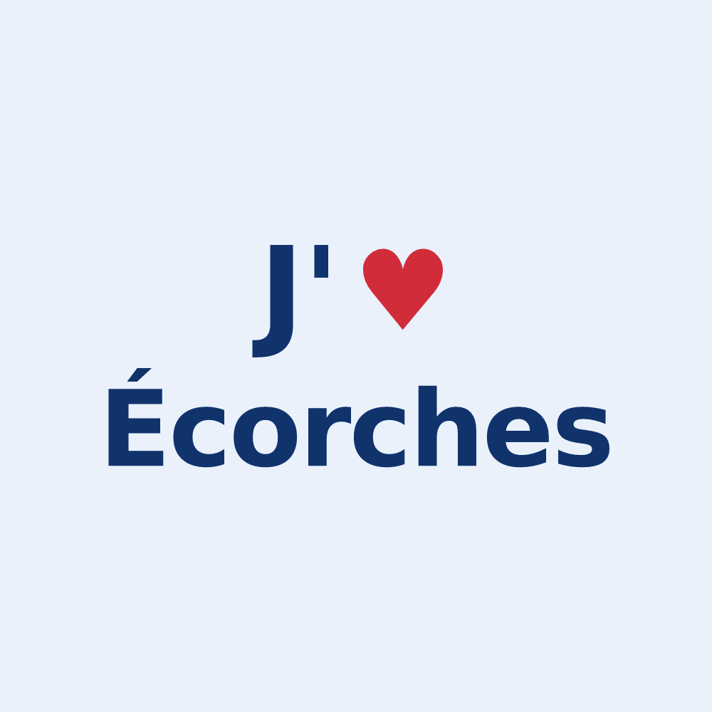 Sticker personnalisé Écorches — design J'aime Écorches