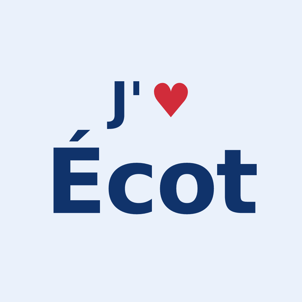 Sticker personnalisé Écot — design J'aime Écot