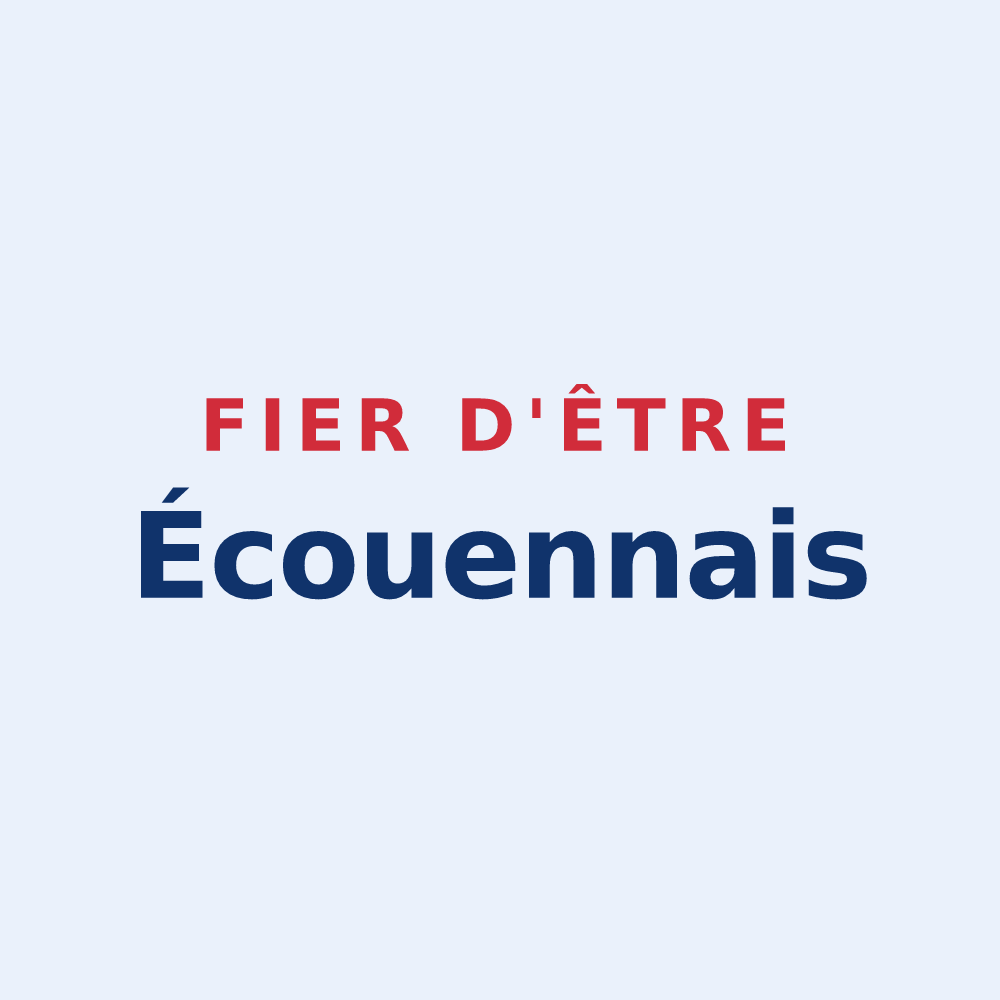 Sticker « Fier d'être Écouennais » — design pour Écouen