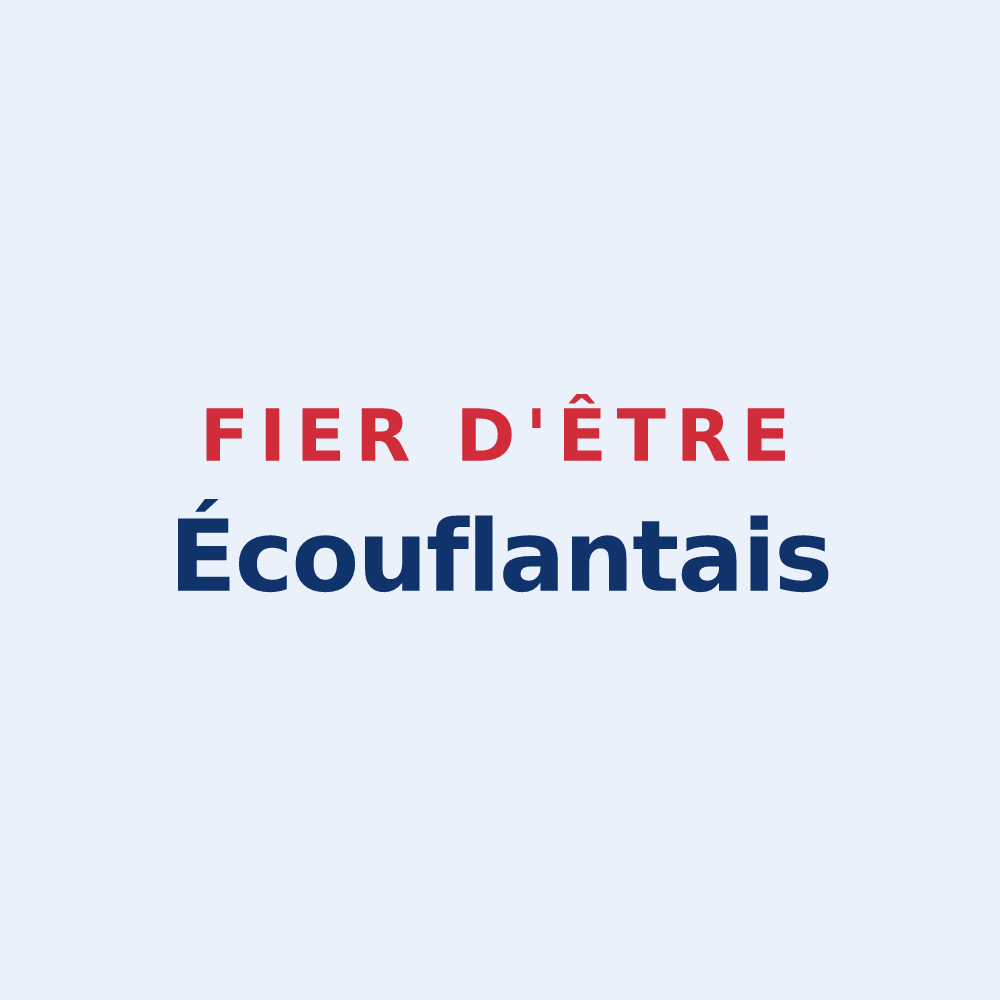 Sticker « Fier d'être Écouflantais » — design pour Écouflant