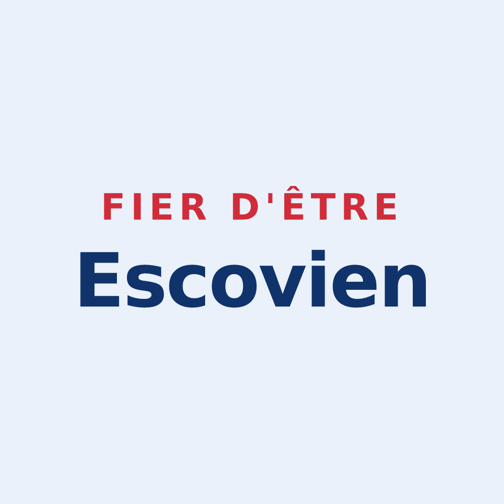 Sticker « Fier d'être Escovien » — design pour Écouis