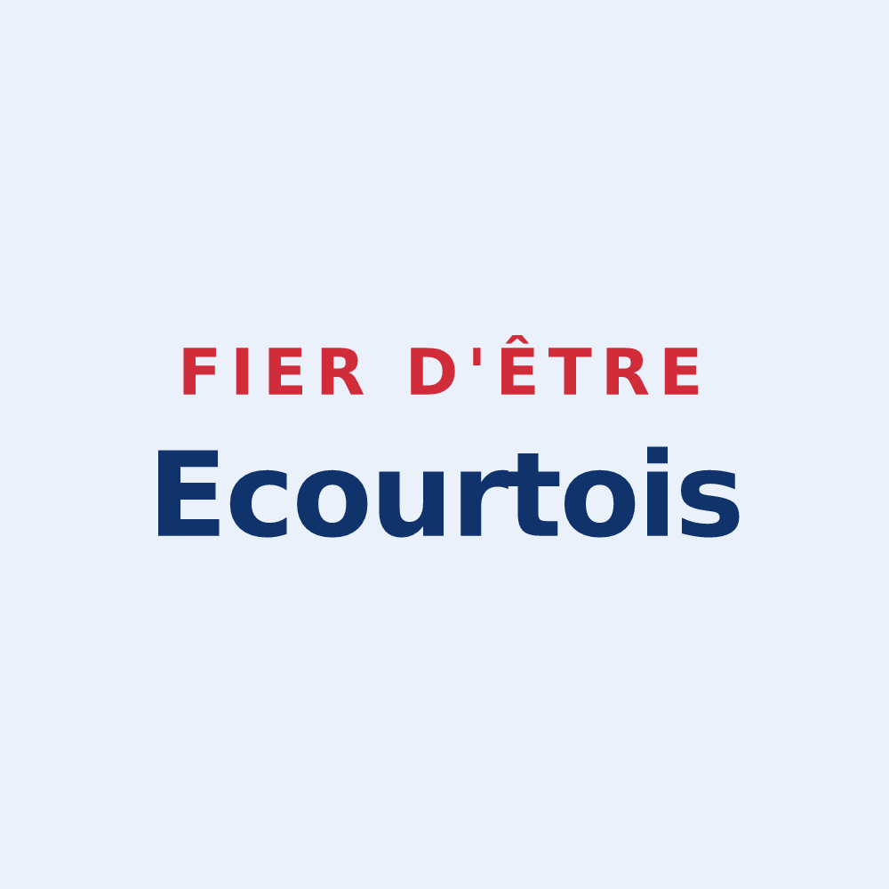 Sticker « Fier d'être Ecourtois » — design pour Écourt-Saint-Quentin