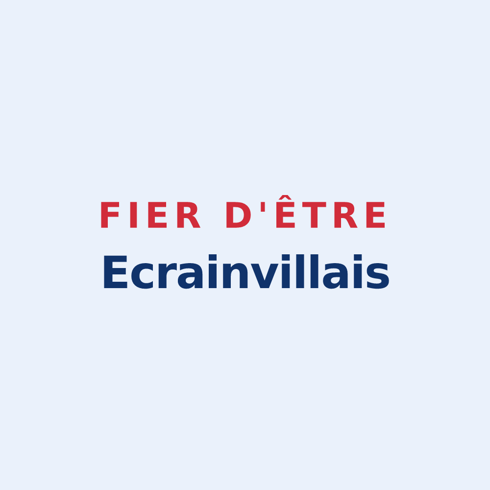 Sticker « Fier d'être Ecrainvillais » — design pour Écrainville