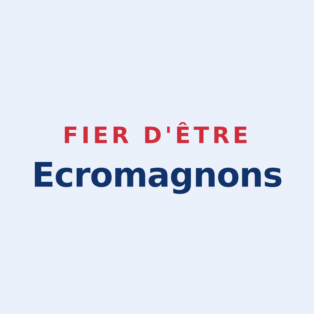 Sticker « Fier d'être Ecromagnons » — design pour Écromagny
