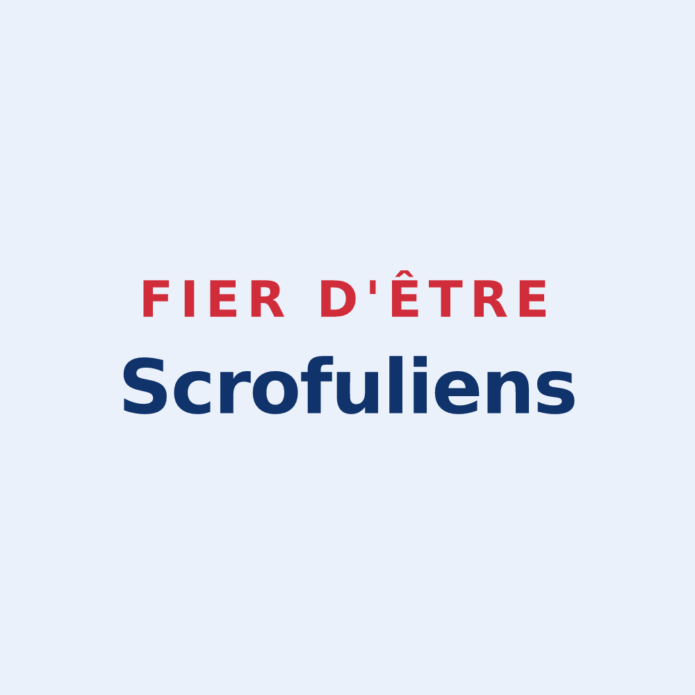 Sticker « Fier d'être Scrofuliens » — design pour Écrouves