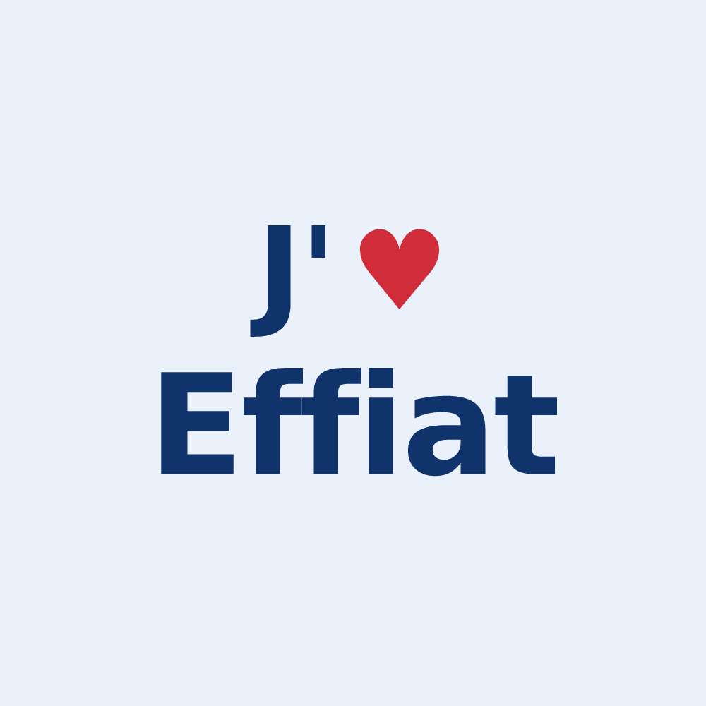 Sticker personnalisé Effiat — design J'aime Effiat