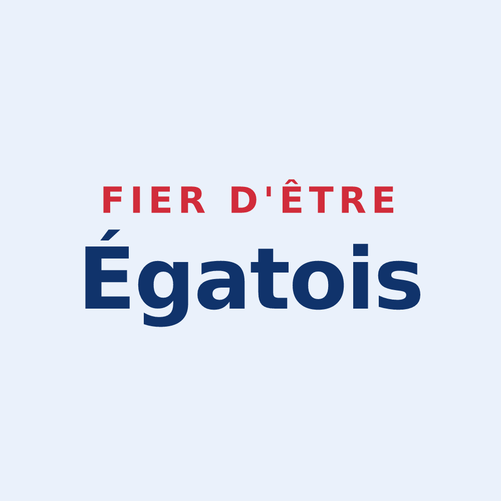 Sticker « Fier d'être Égatois » — design pour Égat