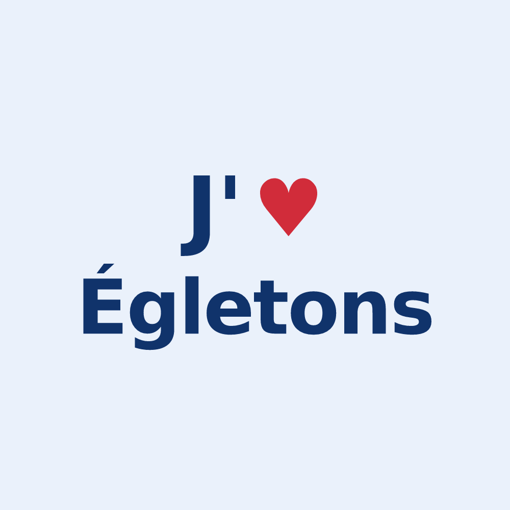 Sticker personnalisé Égletons — design J'aime Égletons