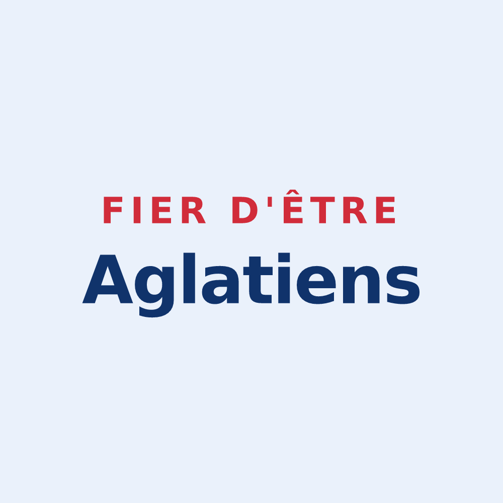 Sticker « Fier d'être Aglatiens » — design pour Égly