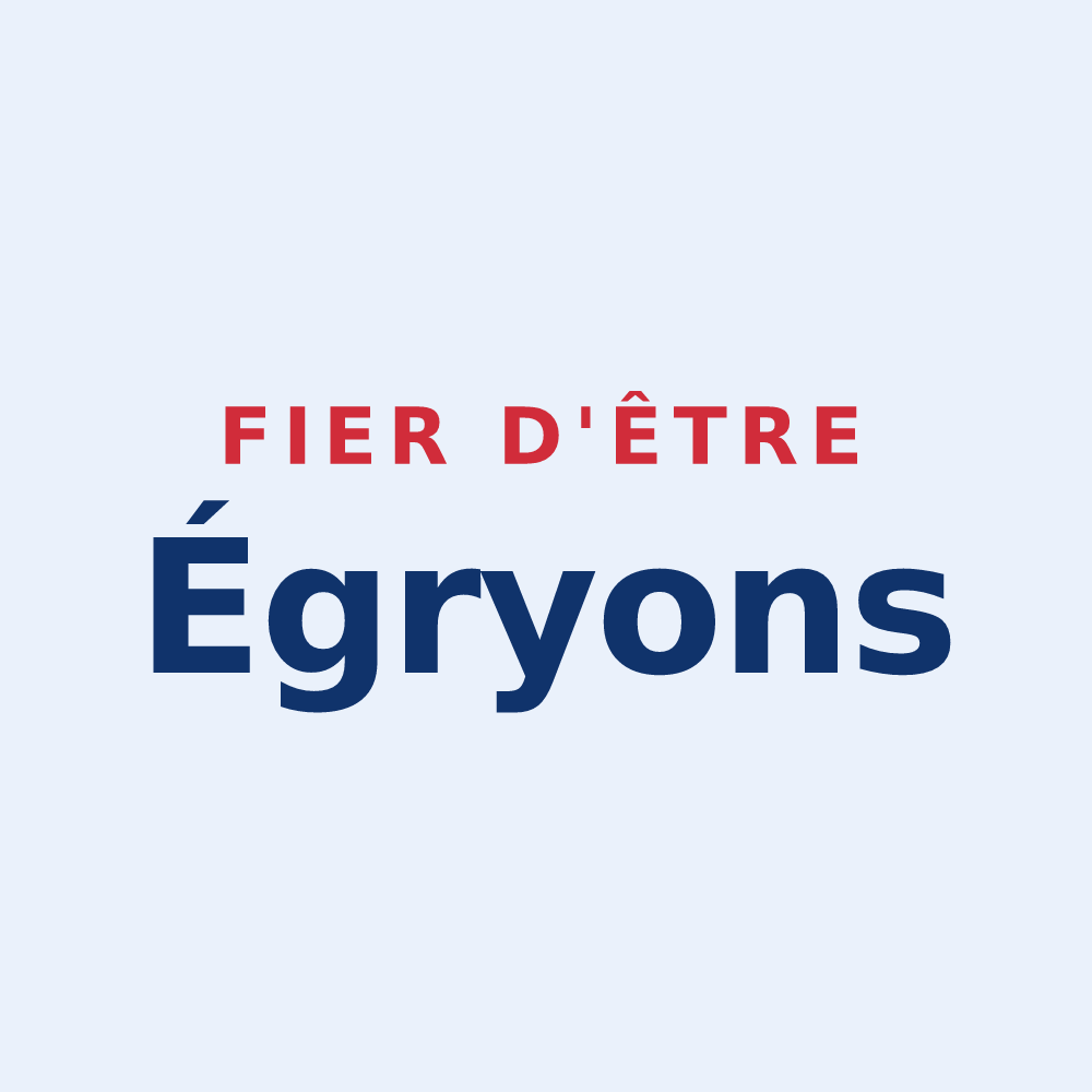 Sticker « Fier d'être Égryons » — design pour Égry
