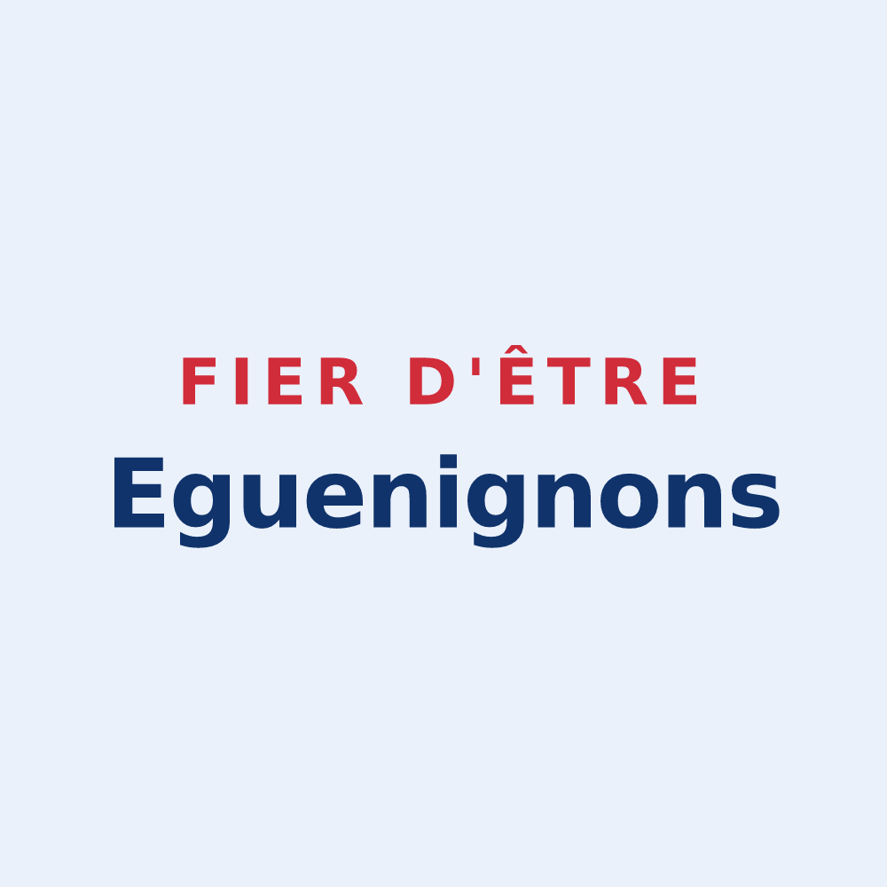 Sticker « Fier d'être Eguenignons » — design pour Eguenigue