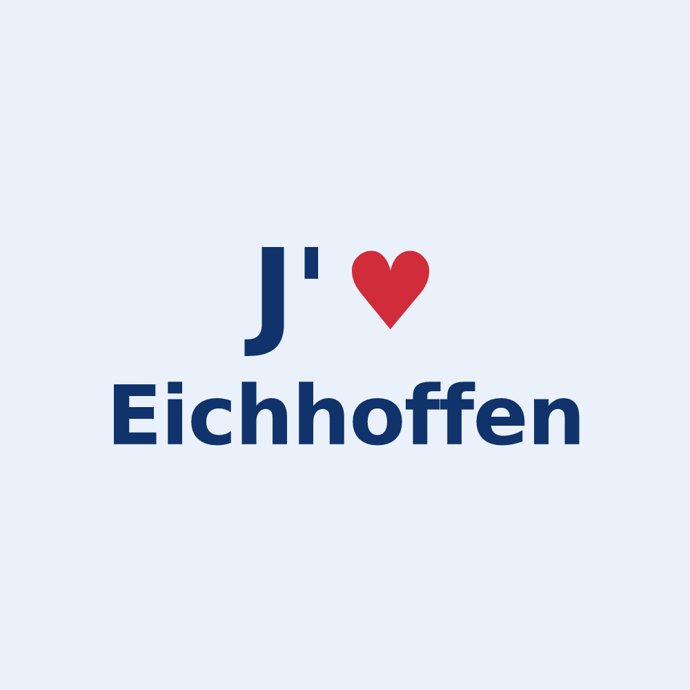 Sticker personnalisé Eichhoffen — design J'aime Eichhoffen