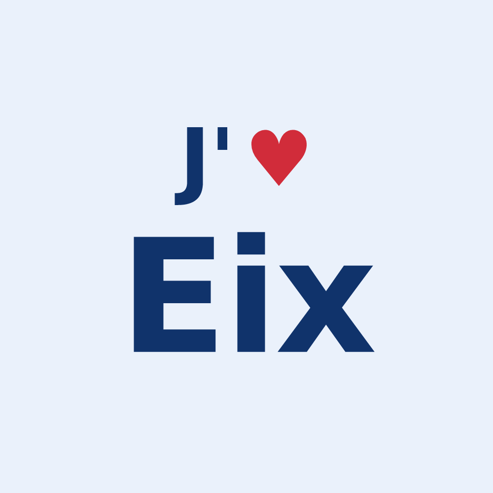 Sticker personnalisé Eix — design J'aime Eix