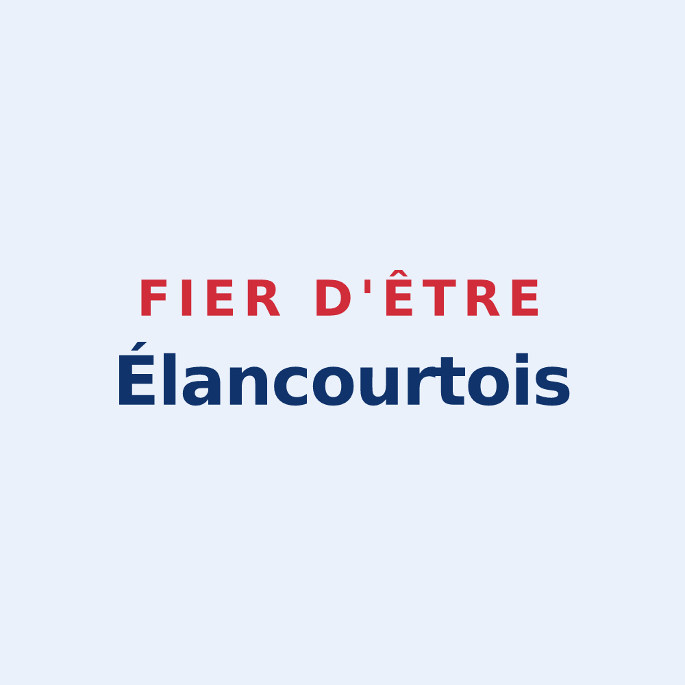 Sticker « Fier d'être Élancourtois » — design pour Élancourt