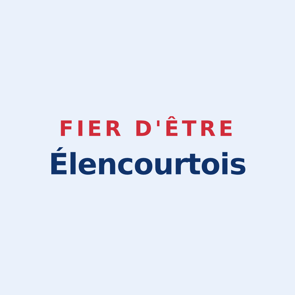 Sticker « Fier d'être Élencourtois » — design pour Élencourt