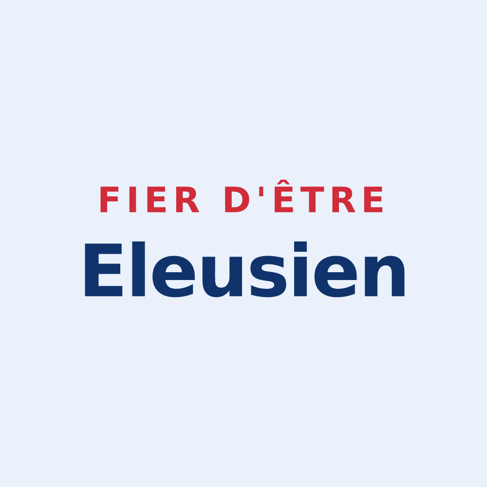 Sticker « Fier d'être Eleusien » — design pour Éleu-dit-Leauwette