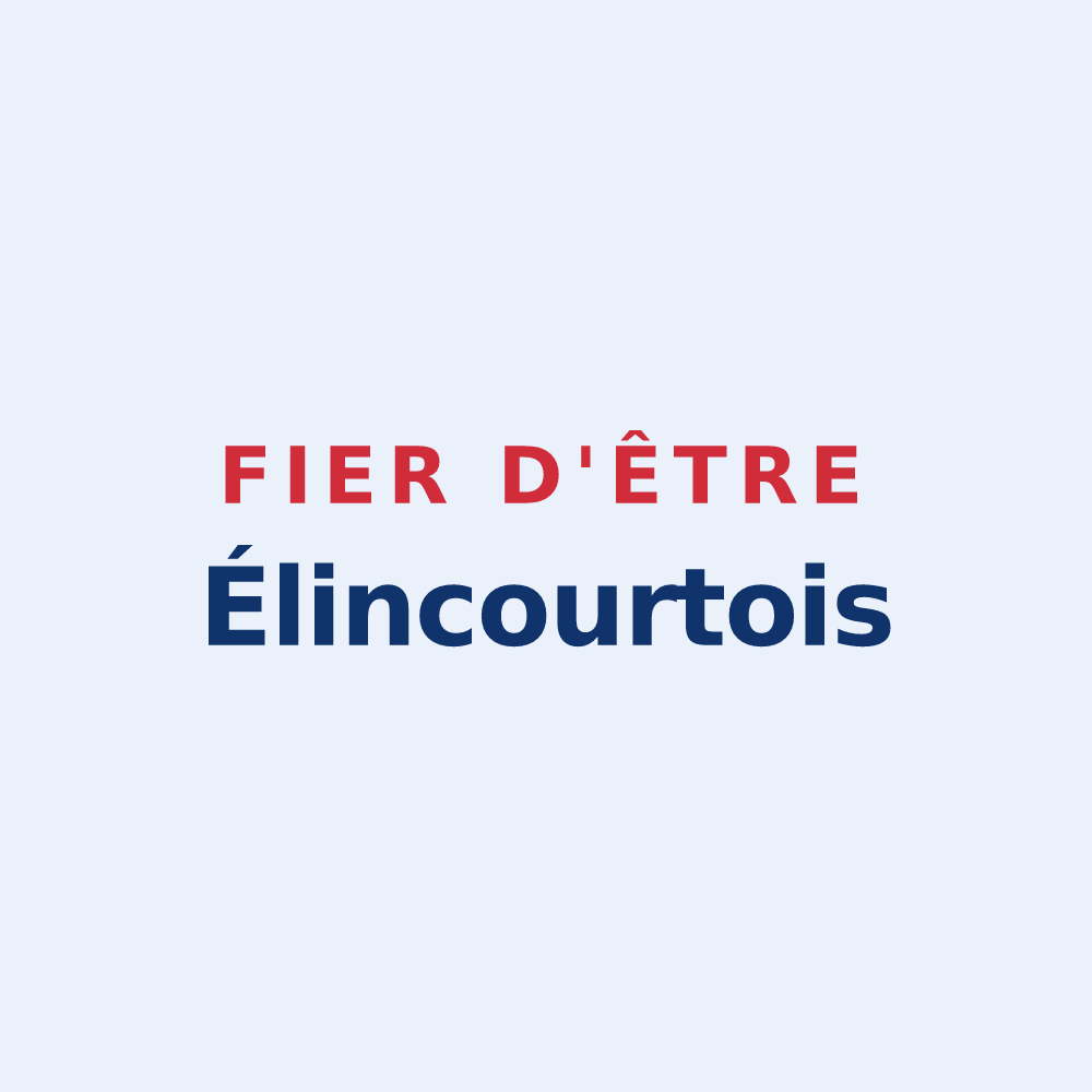 Sticker « Fier d'être Élincourtois » — design pour Élincourt