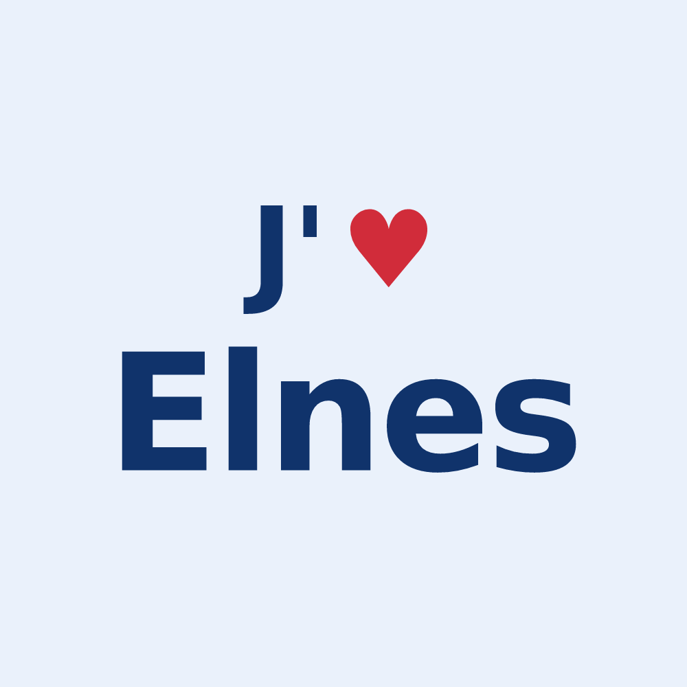 Sticker personnalisé Elnes — design J'aime Elnes