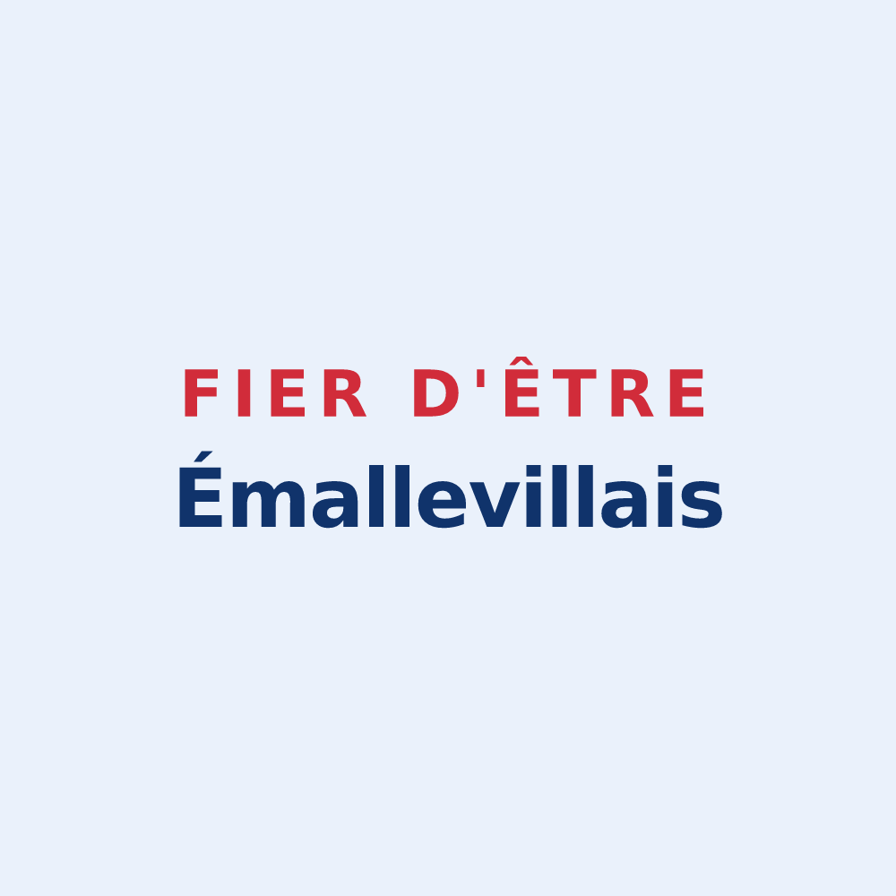 Sticker « Fier d'être Émallevillais » — design pour Émalleville