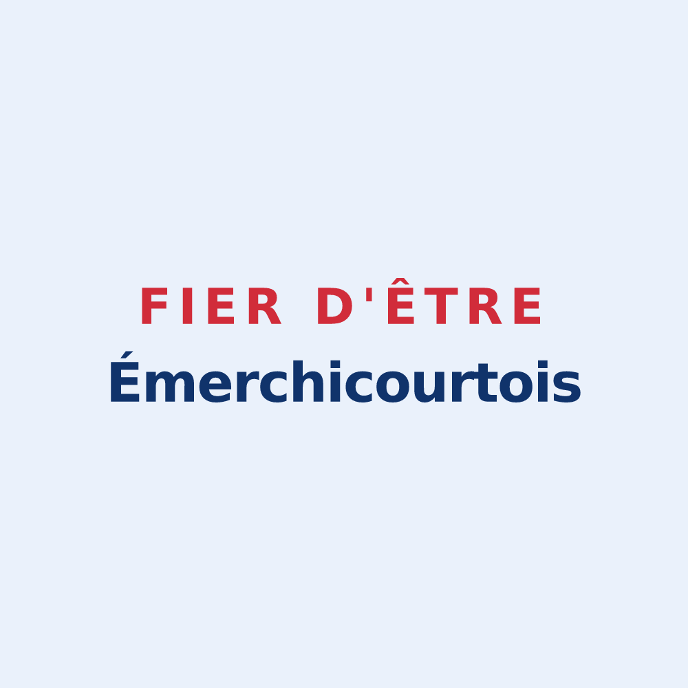 Sticker « Fier d'être Émerchicourtois » — design pour Émerchicourt