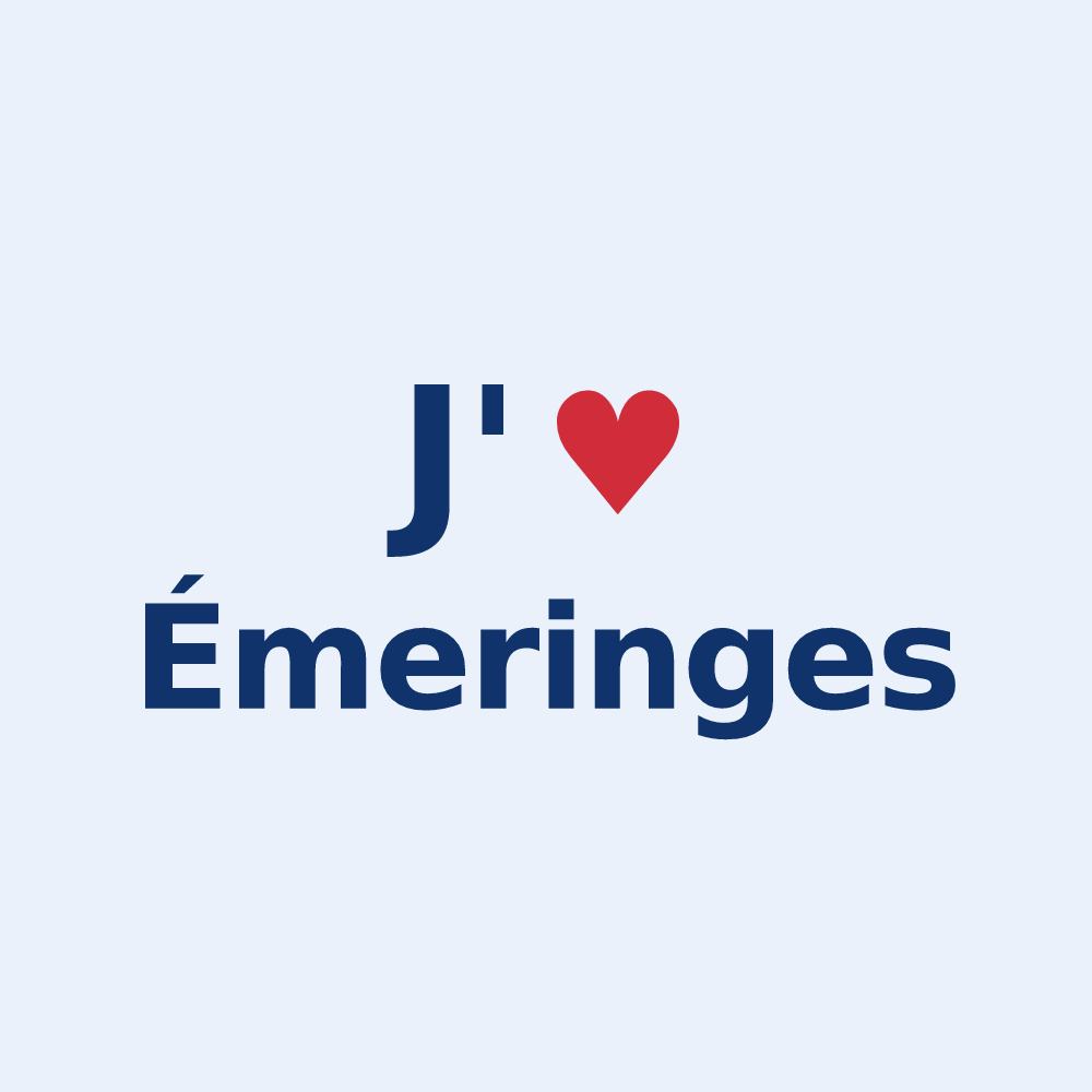 Sticker personnalisé Émeringes — design J'aime Émeringes