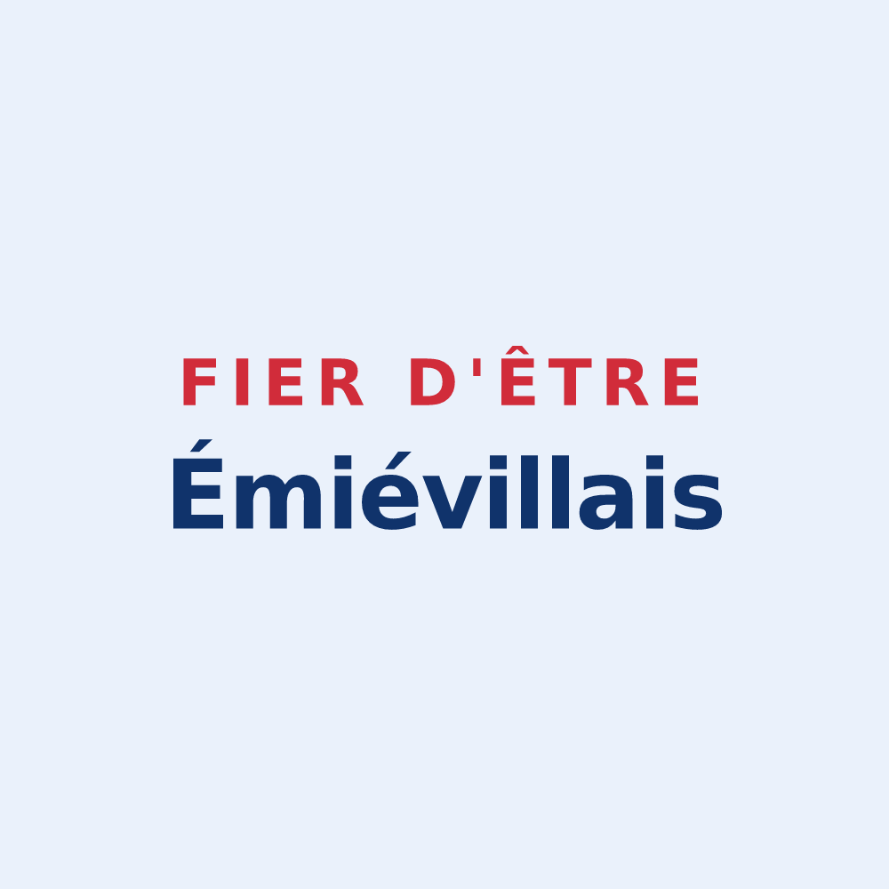 Sticker « Fier d'être Émiévillais » — design pour Émiéville