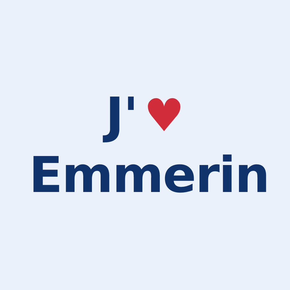 Sticker personnalisé Emmerin — design J'aime Emmerin