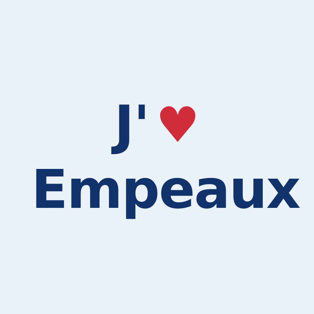 Sticker personnalisé Empeaux — design J'aime Empeaux