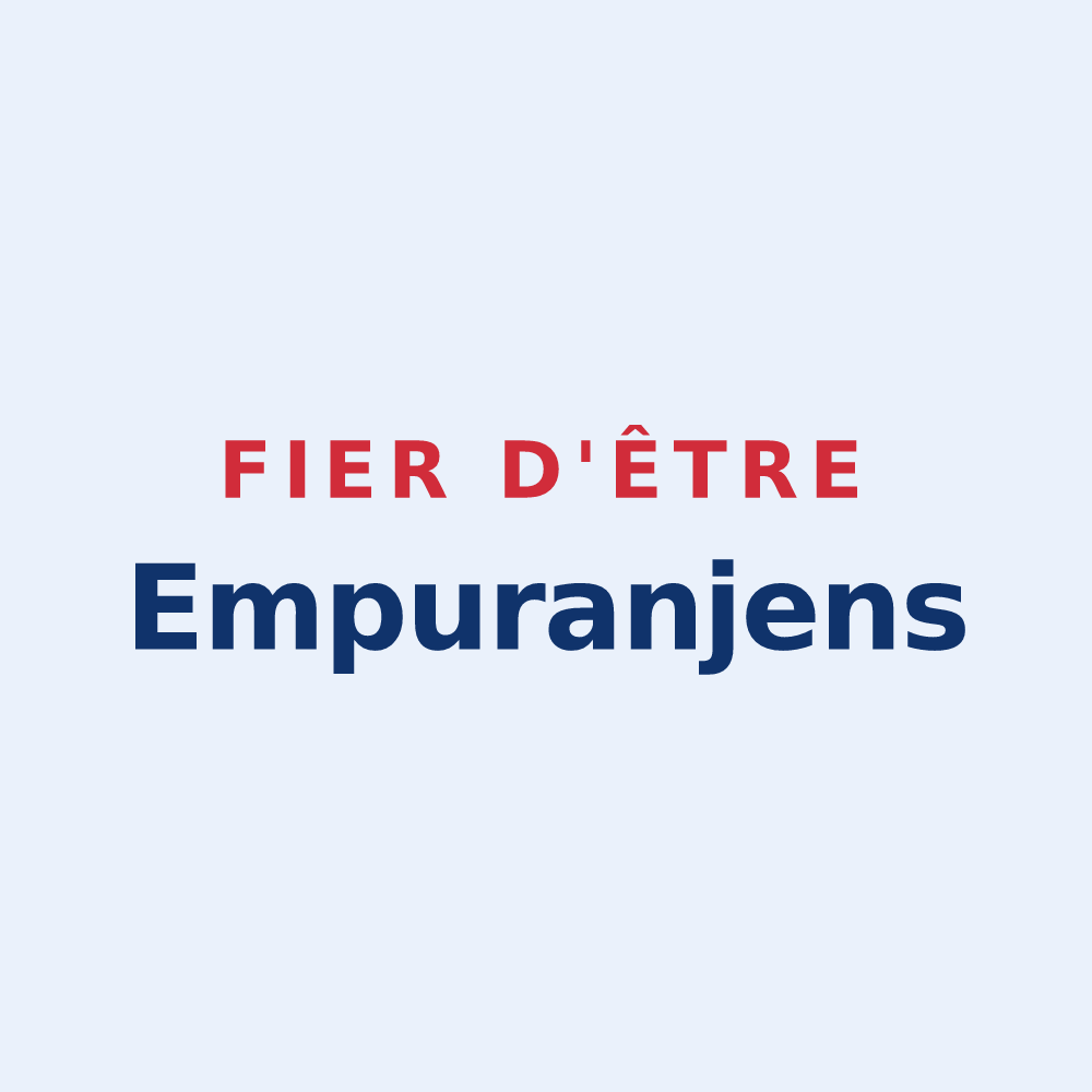 Sticker « Fier d'être Empuranjens » — design pour Empurany