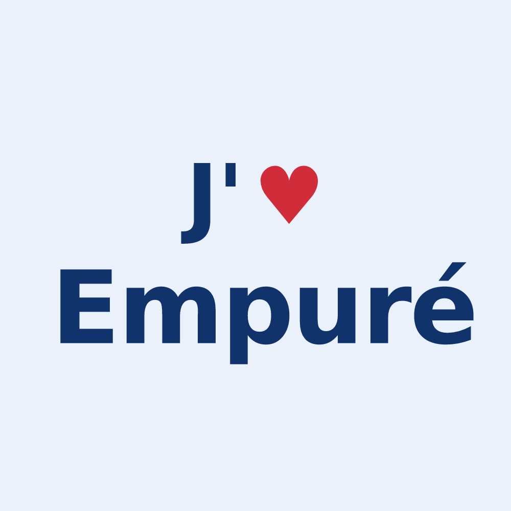 Sticker personnalisé Empuré — design J'aime Empuré
