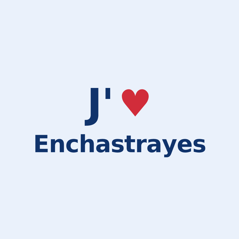 Sticker personnalisé Enchastrayes — design J'aime Enchastrayes
