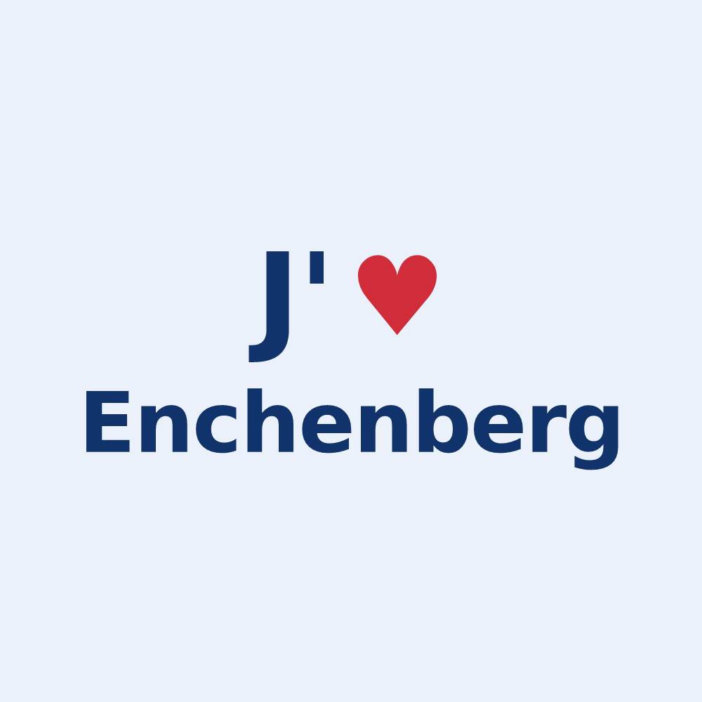 Sticker personnalisé Enchenberg — design J'aime Enchenberg