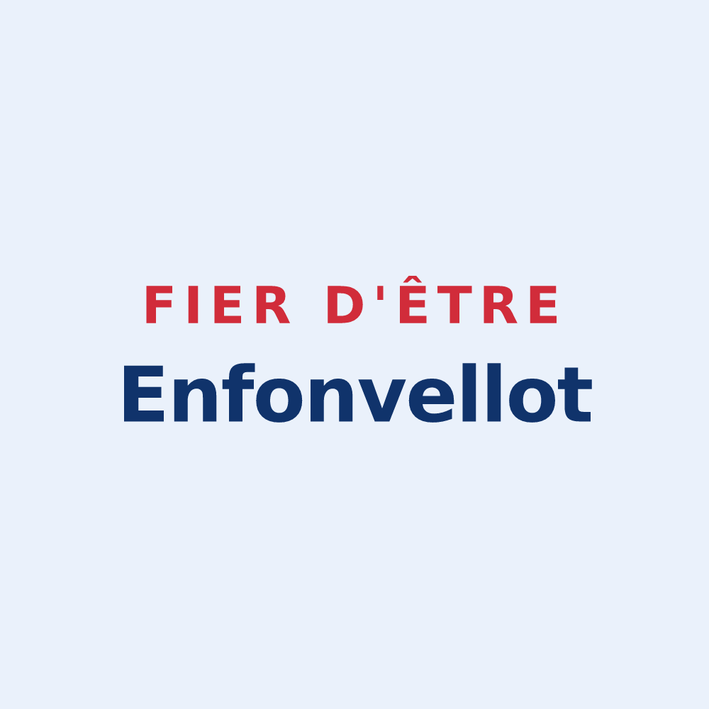 Sticker « Fier d'être Enfonvellot » — design pour Enfonvelle
