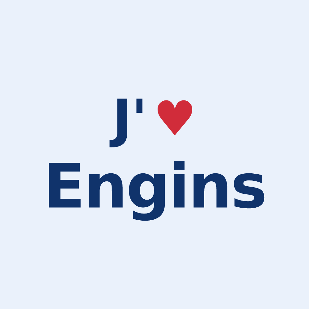 Sticker personnalisé Engins — design J'aime Engins