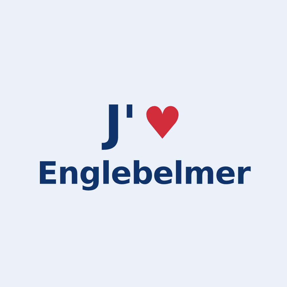 Sticker personnalisé Englebelmer — design J'aime Englebelmer
