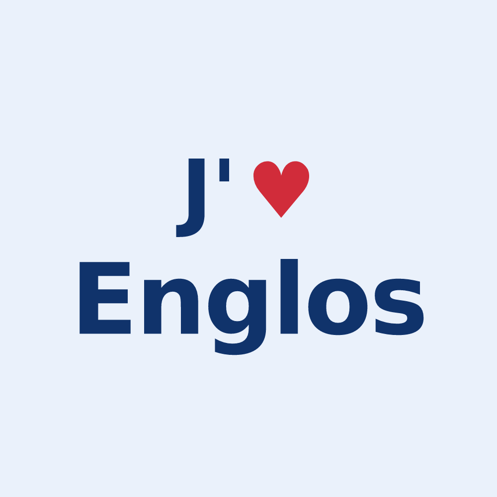Sticker personnalisé Englos — design J'aime Englos