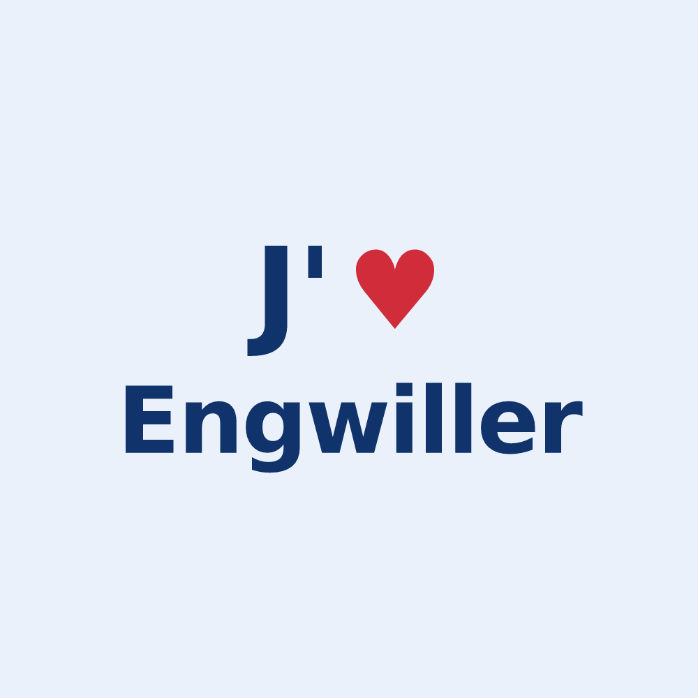 Sticker personnalisé Engwiller — design J'aime Engwiller