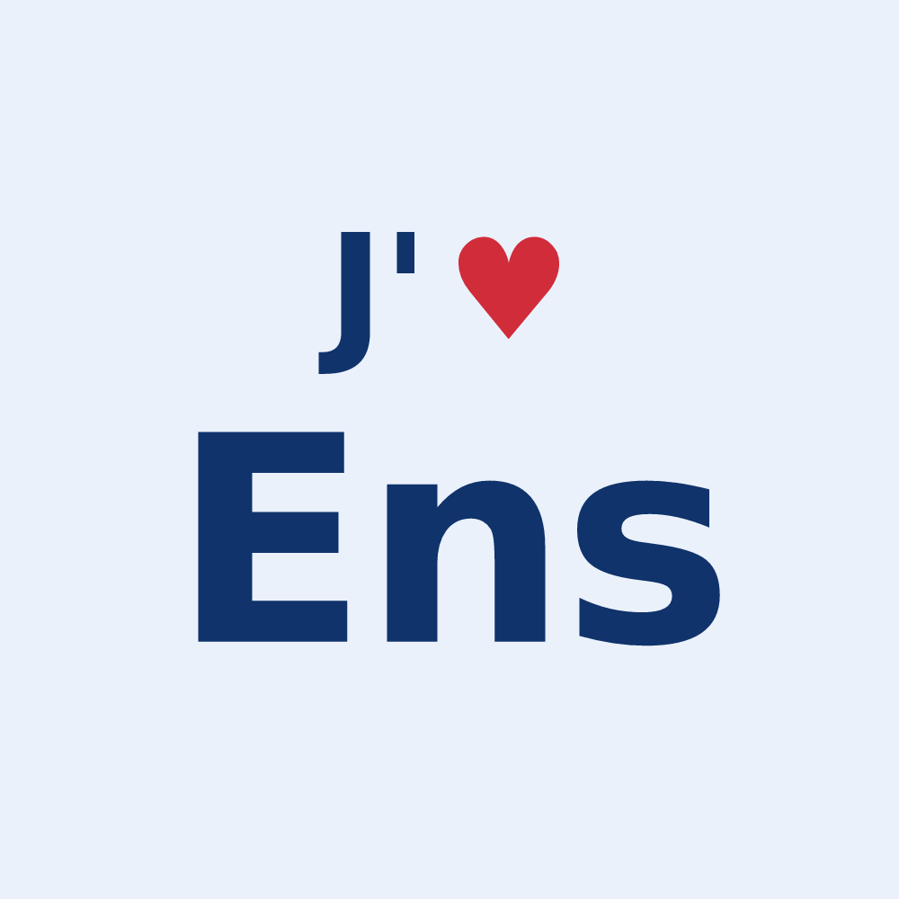 Sticker personnalisé Ens — design J'aime Ens