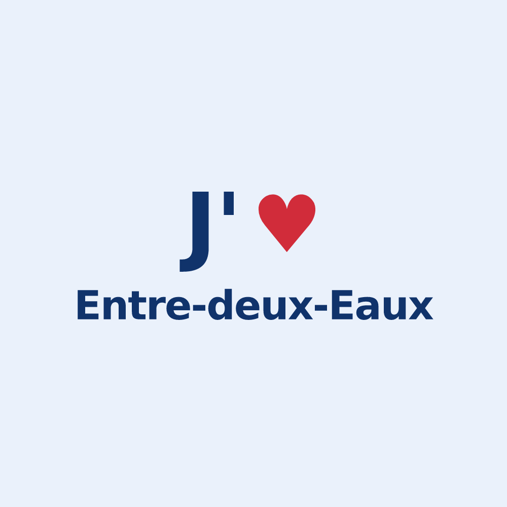 Sticker personnalisé Entre-deux-Eaux — design J'aime Entre-deux-Eaux