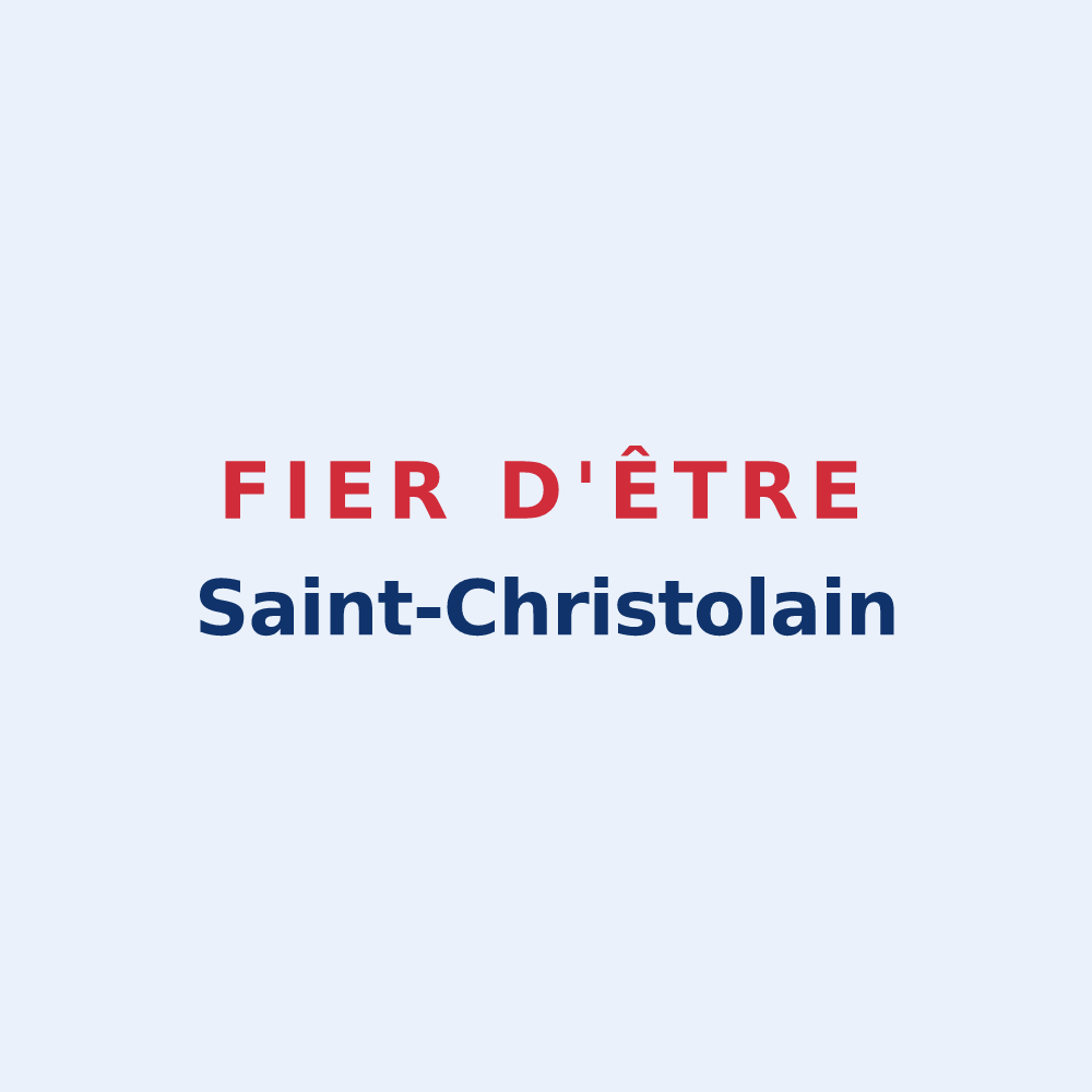 Sticker « Fier d'être Saint-Christolain » — design pour Entre-Vignes