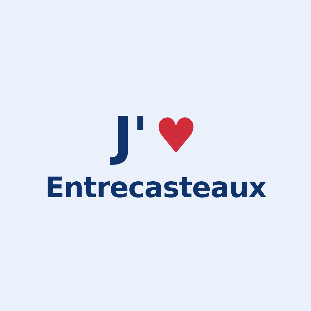 Sticker personnalisé Entrecasteaux — design J'aime Entrecasteaux
