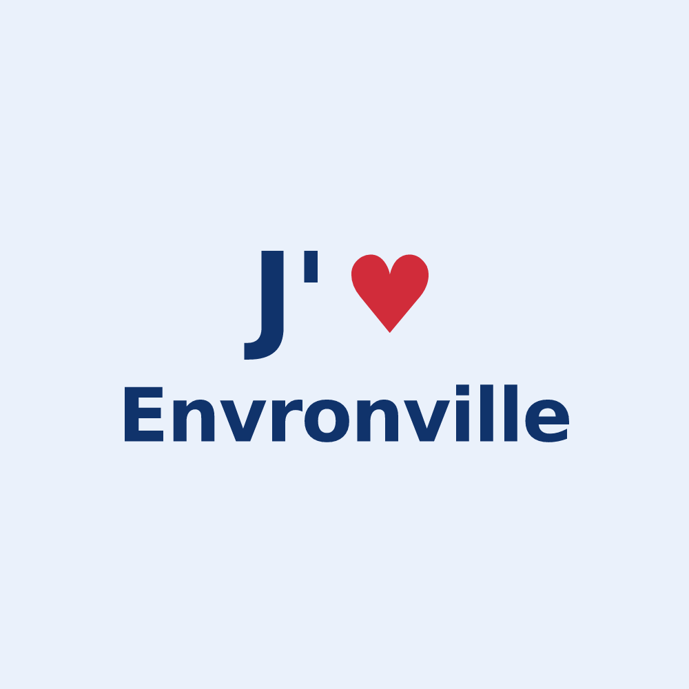 Sticker personnalisé Envronville — design J'aime Envronville