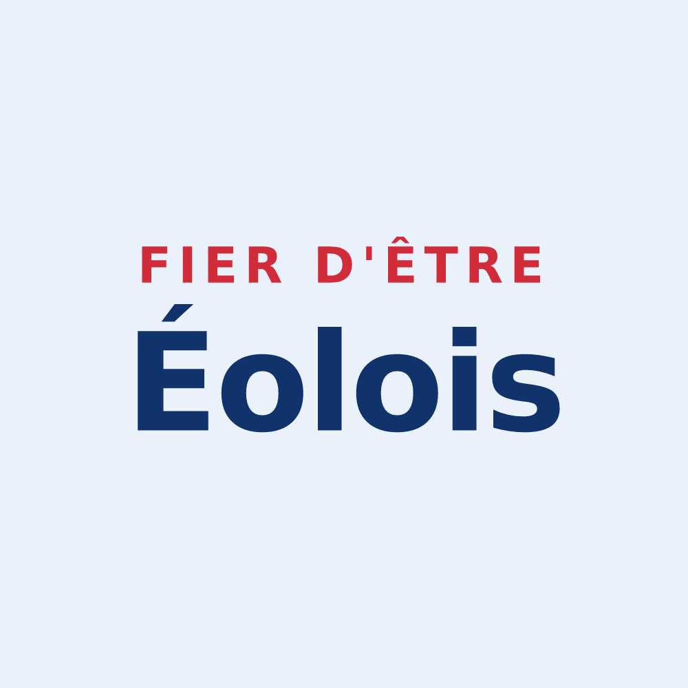 Sticker « Fier d'être Éolois » — design pour Éole-en-Beauce