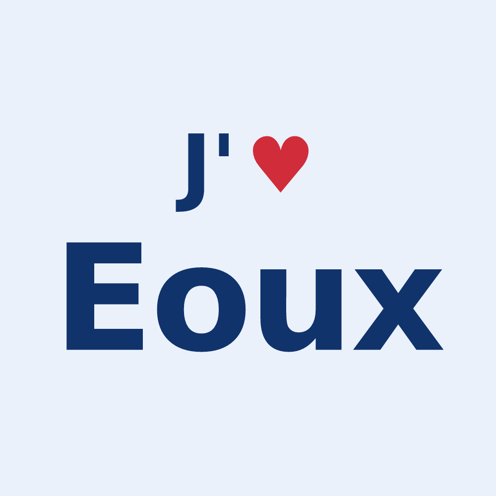 Sticker personnalisé Eoux — design J'aime Eoux
