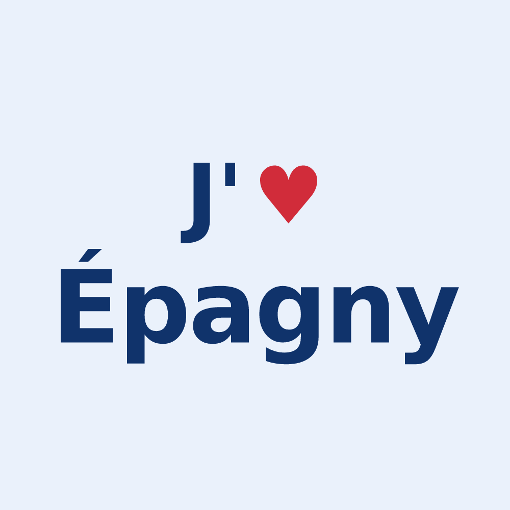 Sticker personnalisé Épagny — design J'aime Épagny
