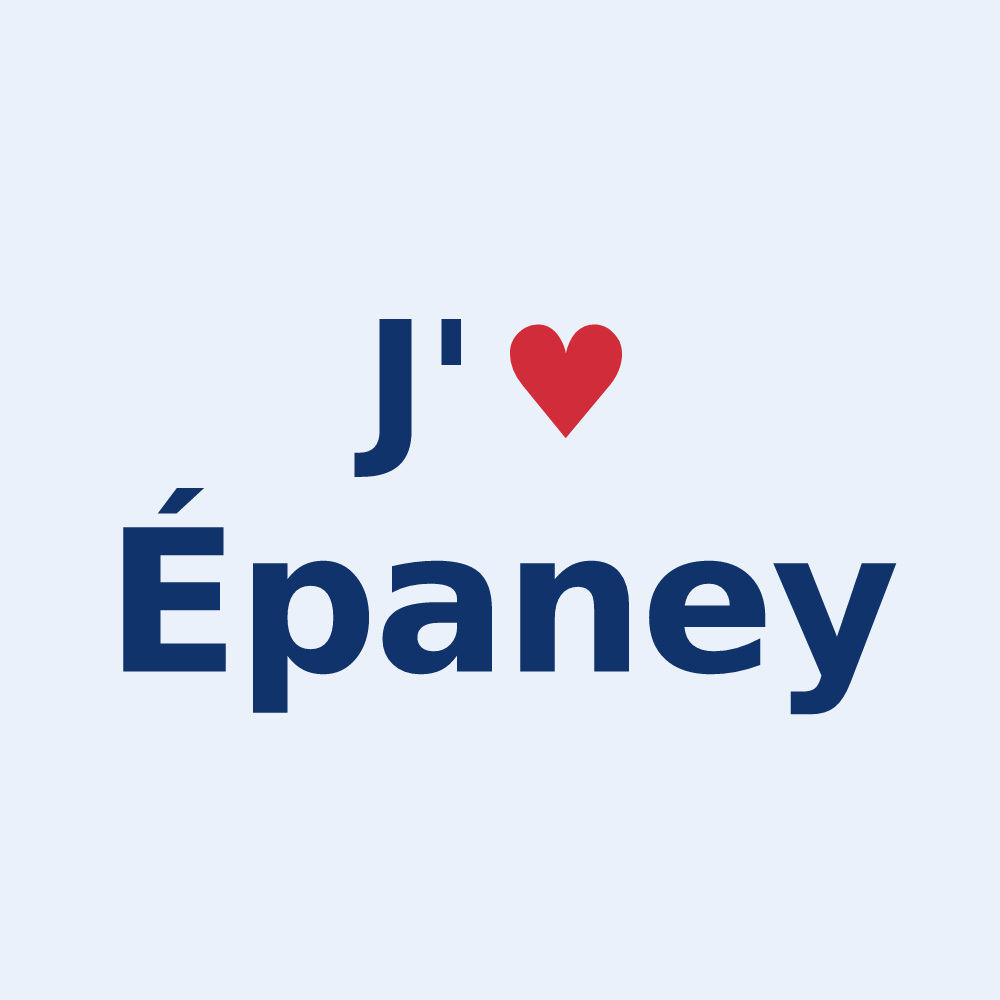 Sticker personnalisé Épaney — design J'aime Épaney