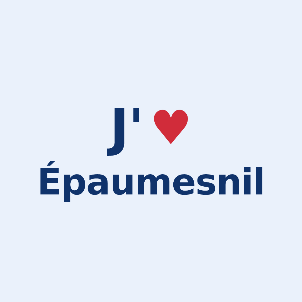 Sticker personnalisé Épaumesnil — design J'aime Épaumesnil