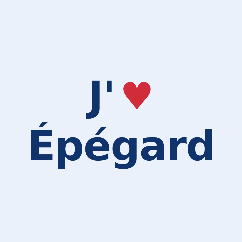 Sticker personnalisé Épégard — design J'aime Épégard