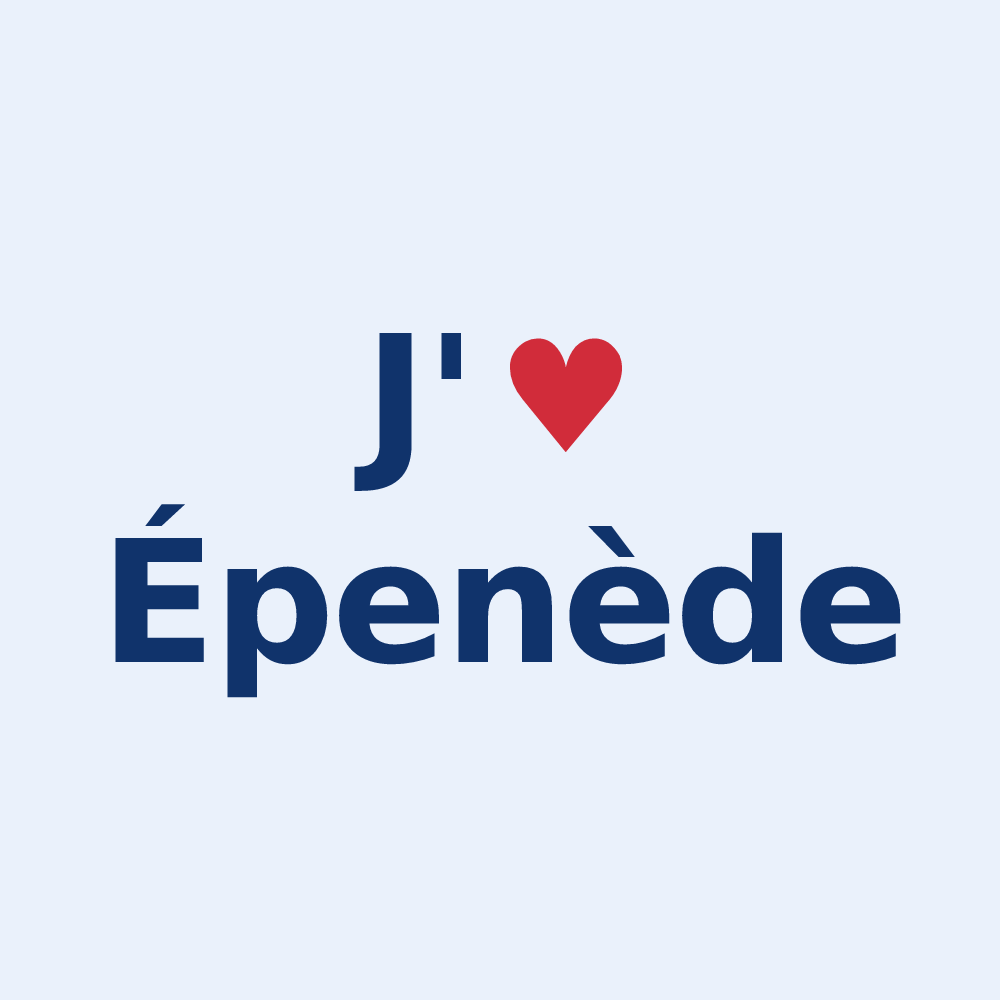 Sticker personnalisé Épenède — design J'aime Épenède