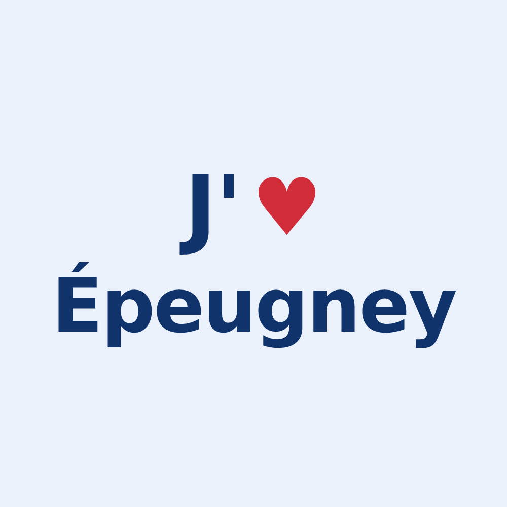Sticker personnalisé Épeugney — design J'aime Épeugney